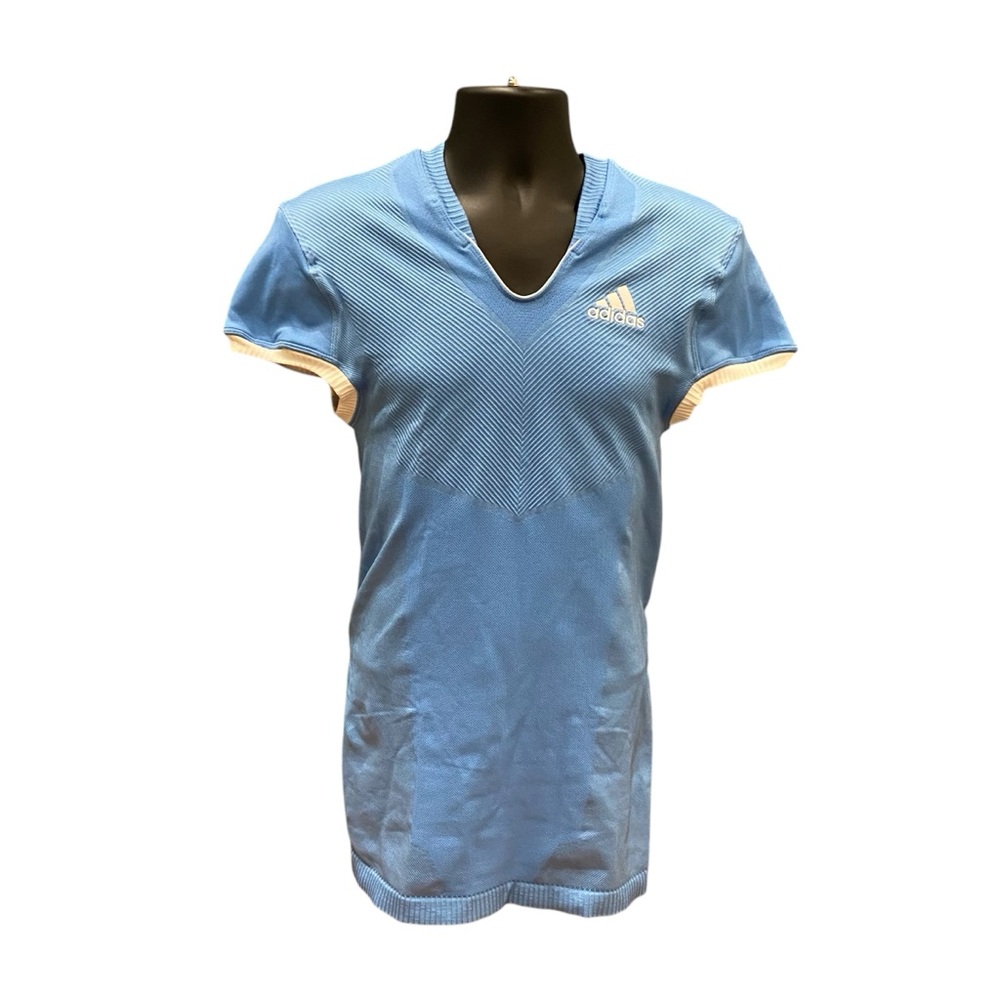 Adidas Men’s Primeknit A1 Stretch Tech Football Jersey XL Light Blue White‎ NWOT